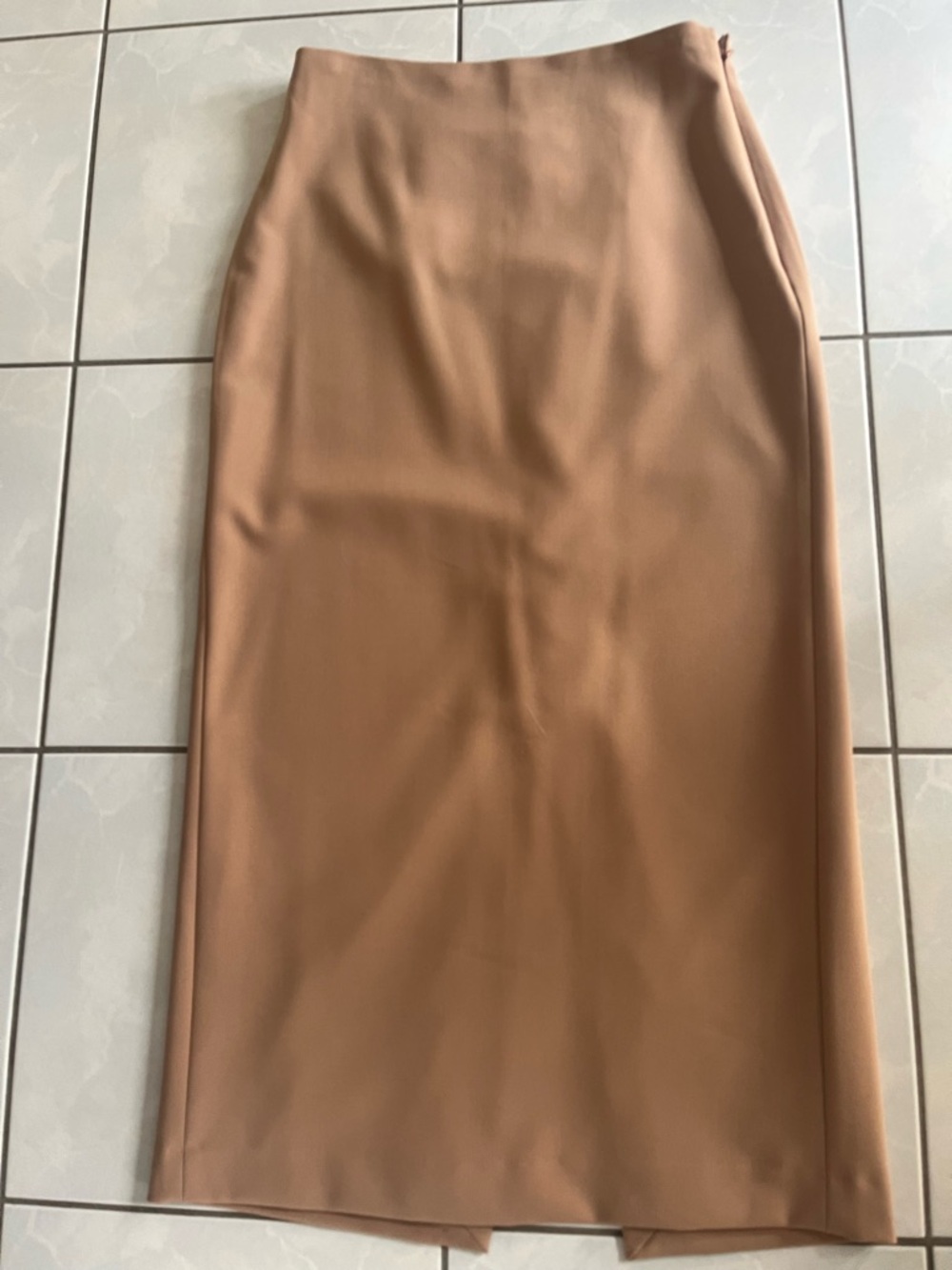 RW&CO. Tan Midi Pencil Skirt